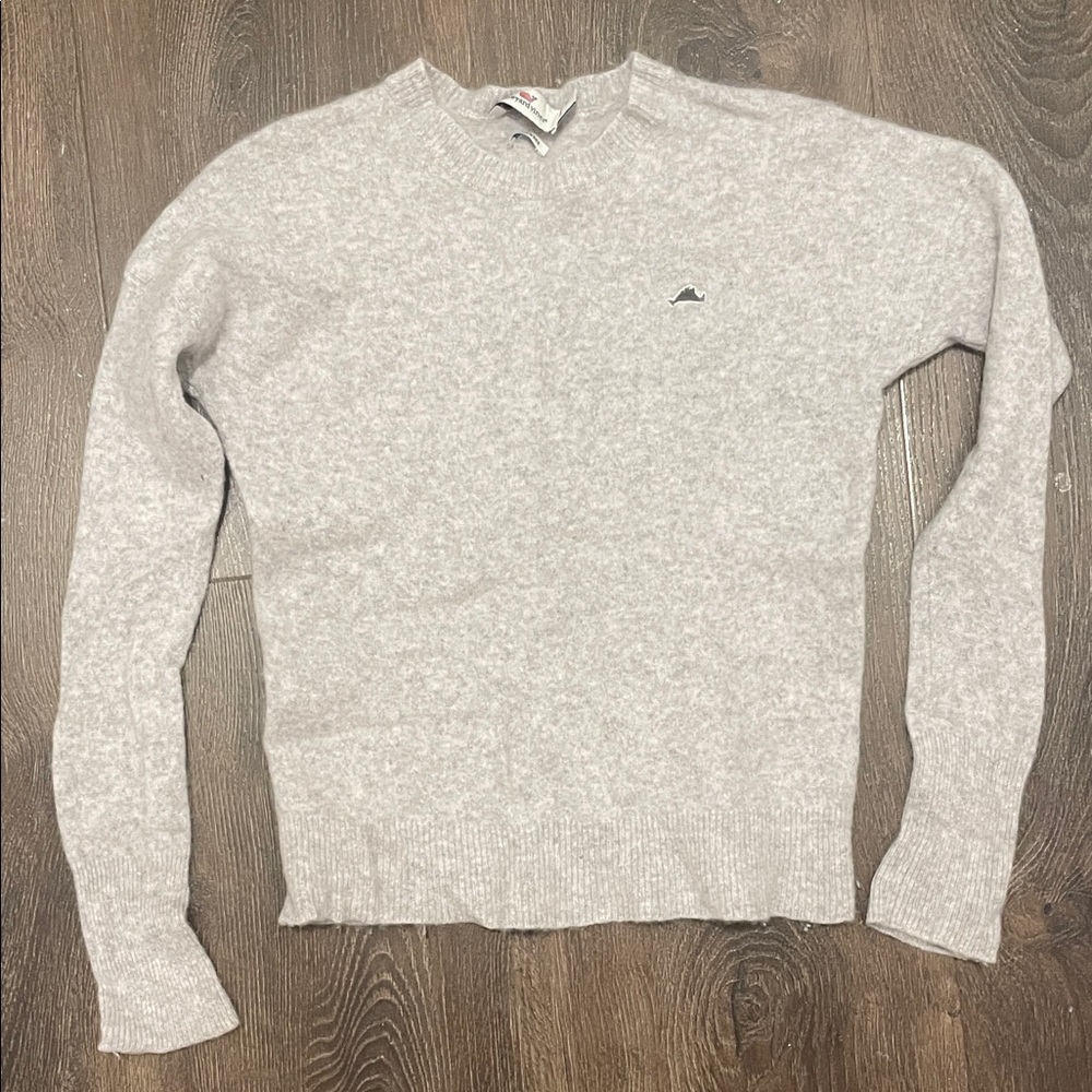 Vineyard vines Cashmere Gray Crew Neck Sweater